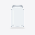 CANIT 330 mL clear PET container — product illustration