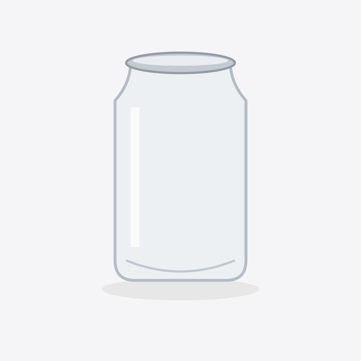 CANIT 330 mL clear PET container — product illustration