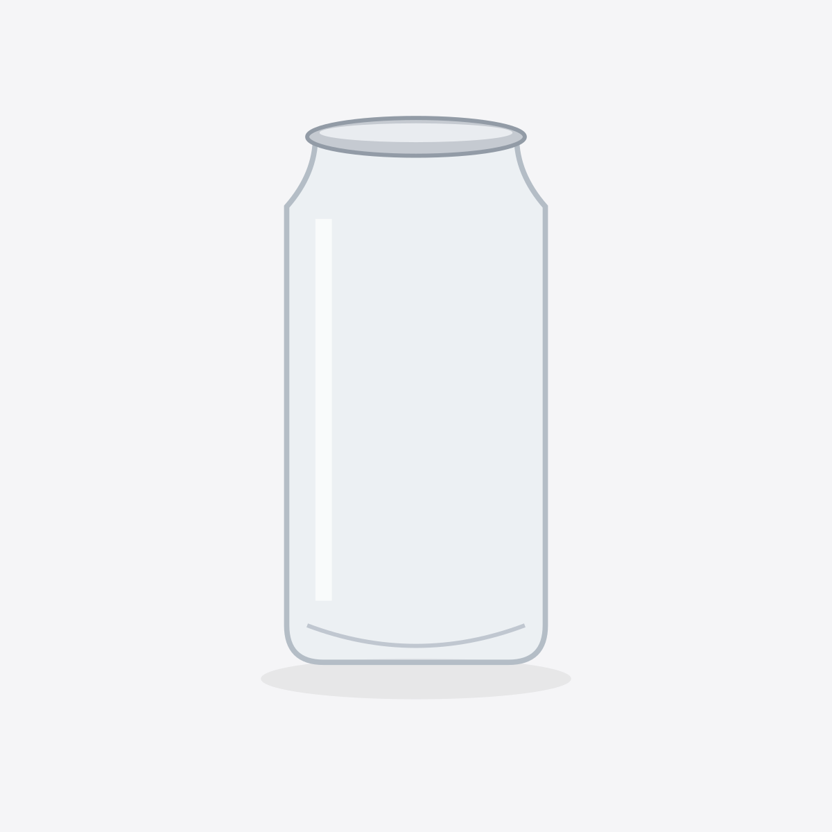 CANIT 500 mL clear PET container — product illustration