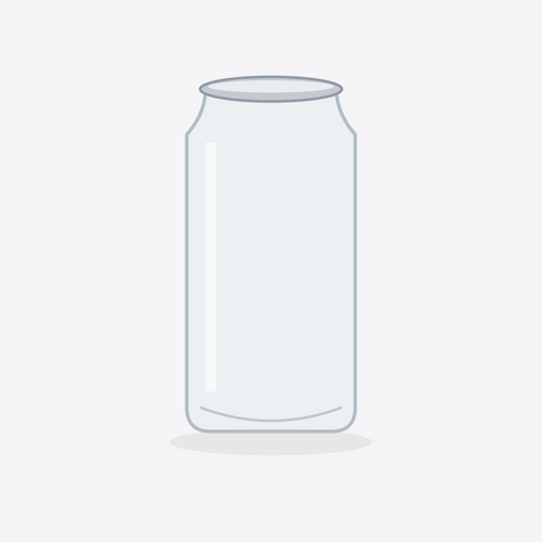 CANIT 500 mL clear PET container — product illustration